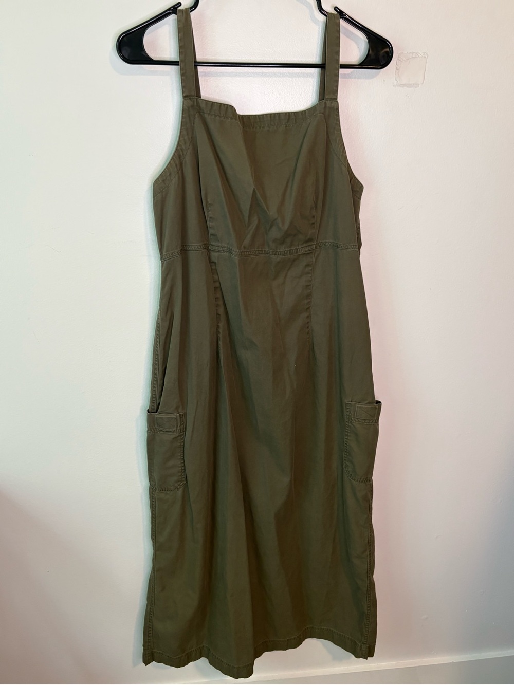 Green Gorpcore Utility Jumper Cargo Dress Size US 12
